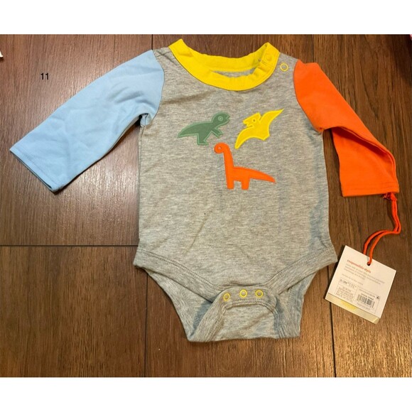 christian robinson neutral one piece 0-3 months new with tags long sleeve - Picture 1 of 5